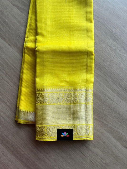 Annam Border Mangalagiri Silk Cotton Saree -14406