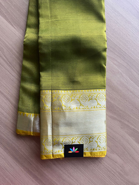 Annam Border Mangalagiri Silk Cotton Saree -14411