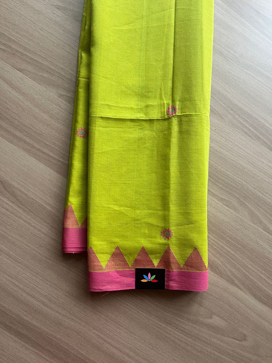 Handloom Soft Cotton Jamdani Saree -14559