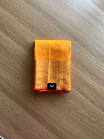 Big Border Mangalagiri Silk Cotton Saree -14710