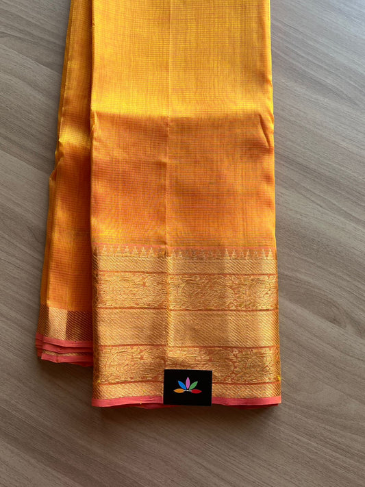 Big Border Mangalagiri Silk Cotton Saree -14710