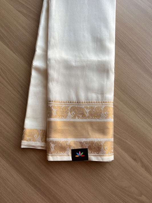 Big Border Mangalagiri Silk Cotton Saree -14711