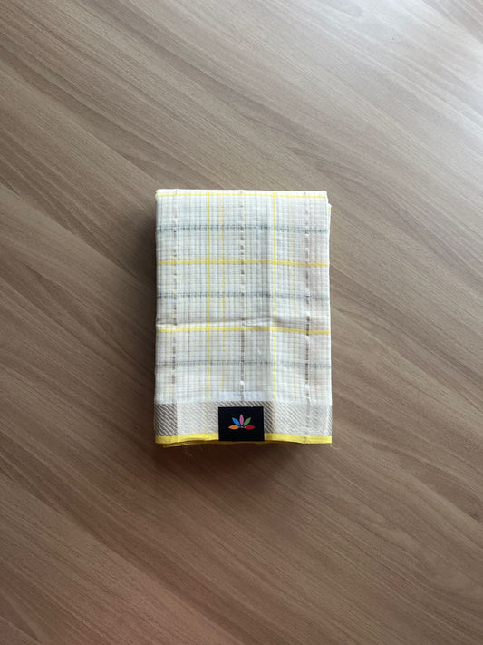 Checked Missing checks Handloom Mangalagiri Cotton Saree -14750