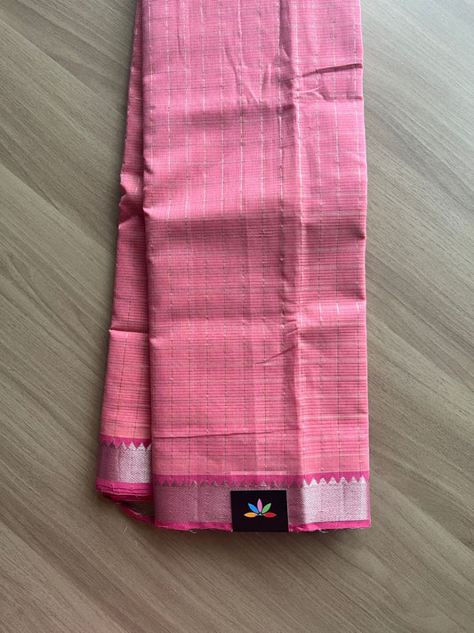 Zari Checks Handloom Mangalagiri Cotton Saree -14753