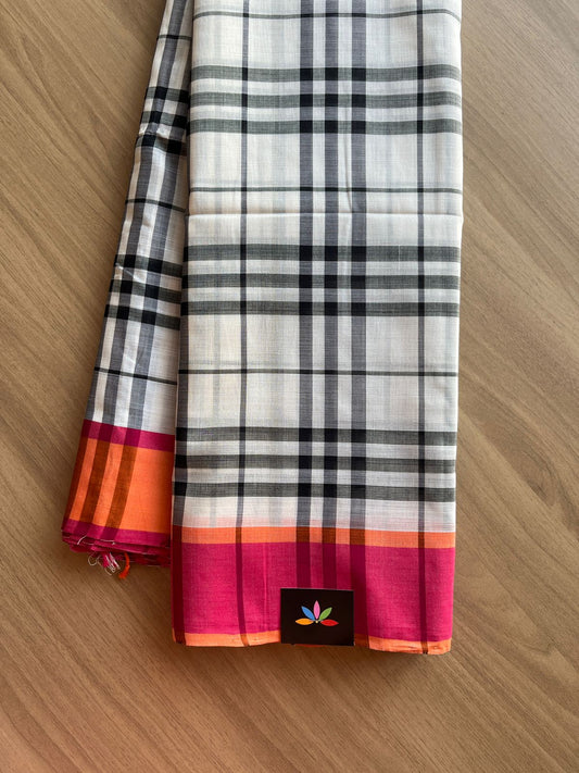 Handloom Maheswari Cotton Saree -15094