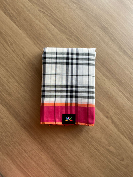 Handloom Maheswari Cotton Saree -15094