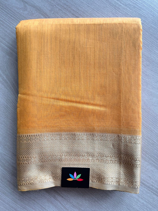 Big Border Handloom Maheshwari Silk Cotton Saree -15111