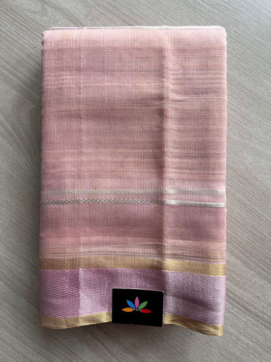 Handloom Maheshwari Tissue Silk Saree  -15118
