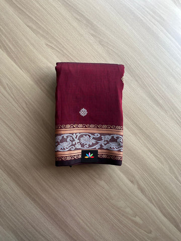 Handwoven Soft Cotton Saree-15748