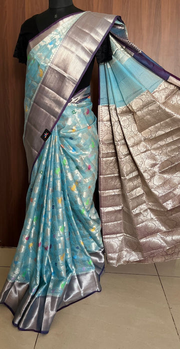Zari Border Tissue Kota Saree -15817