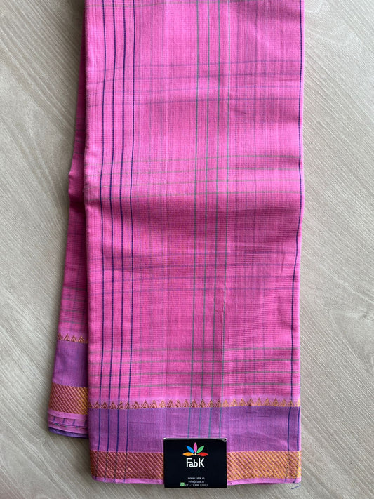Zari Border Mangalagiri Cotton Saree-15983