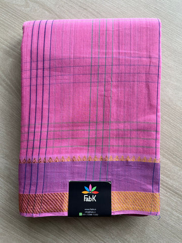 Zari Border Mangalagiri Cotton Saree-15983