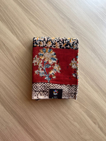Kalamkari Handblock Printed Mul Cotton Saree -16061