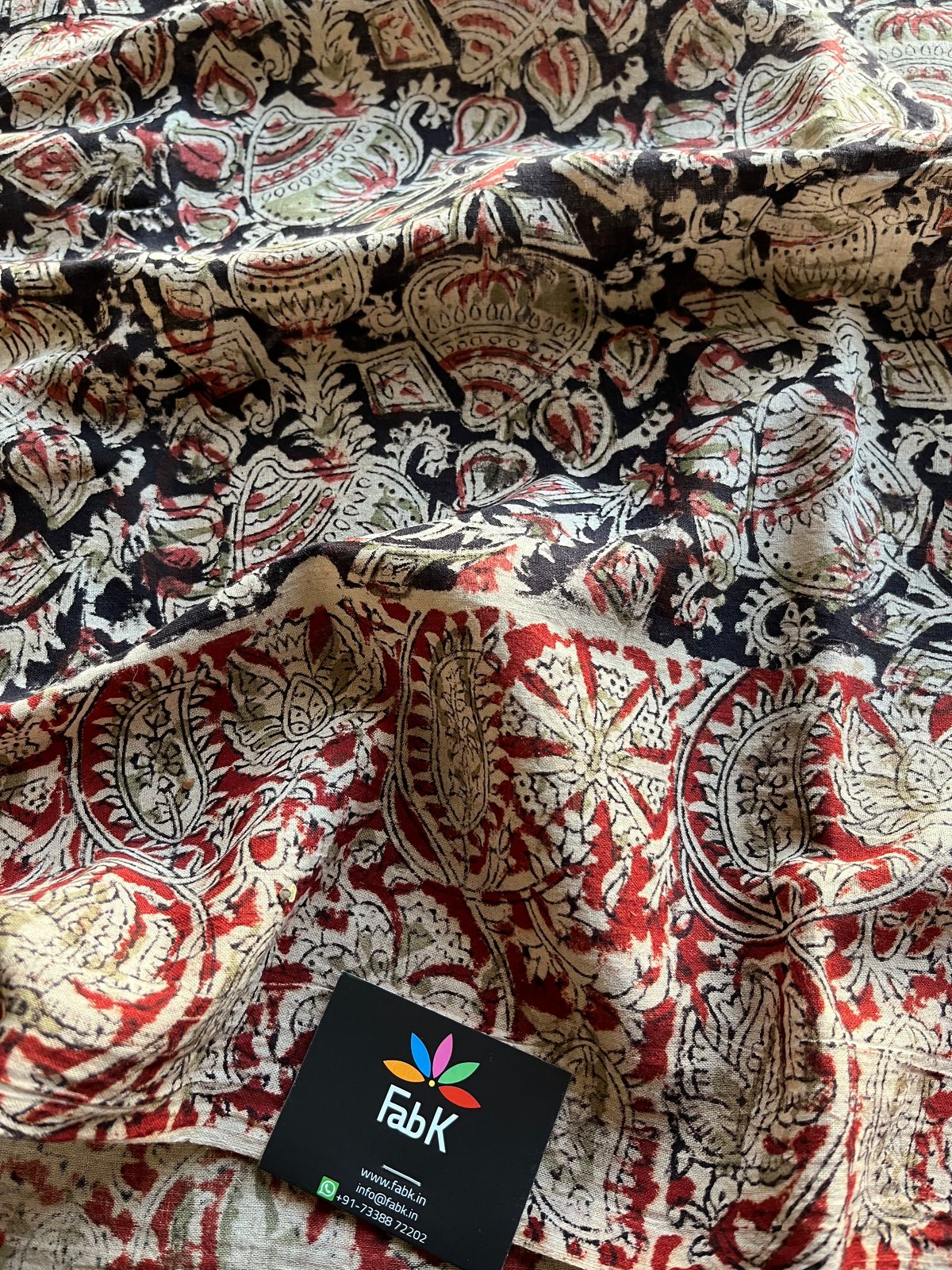 Kalamkari Handblock Printed Mul Cotton Saree -16087 – Fabk-in