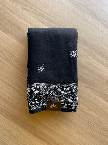 Kantha Hand Stitched Mul Cotton Saree -16791-16793