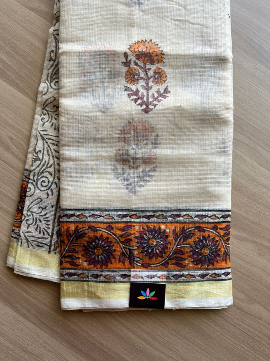 Printed Blended Kota Saree-17305