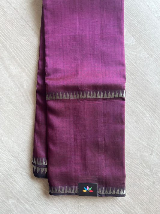 Handloom Mangalagiri Silk Cotton Saree (Thick Weave) -17945