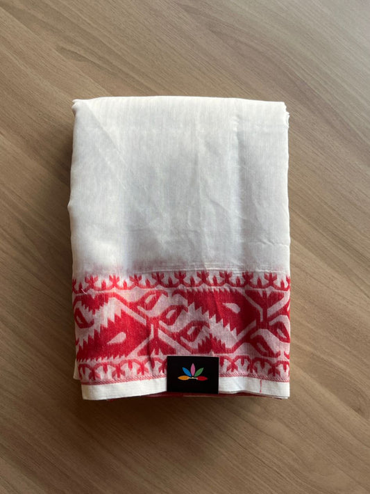 Jacquard Border Cotton Saree -18711-18712