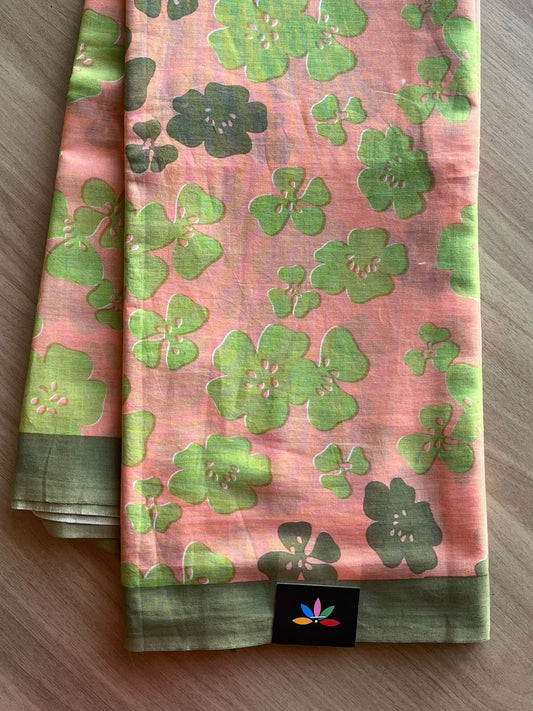 Printed Fine Mul Cotton Saree-18791