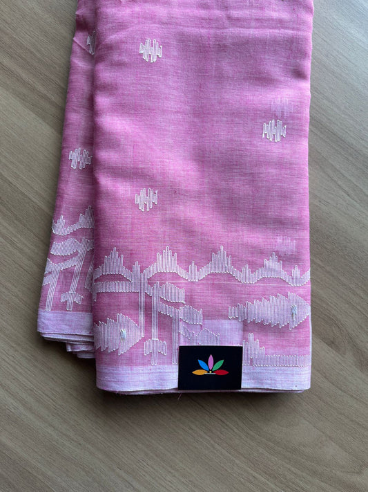 Handwoven Bengal Jamdani Cotton Sarees (Soft) -19000