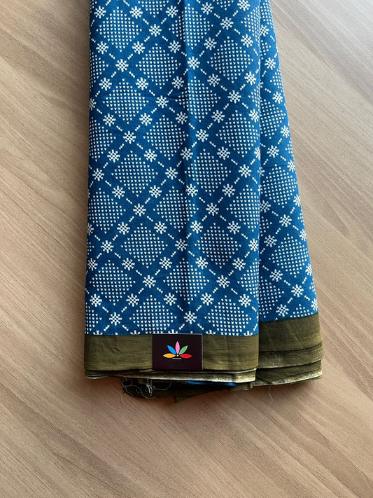 Printed Fine Mul Cotton Saree-19031