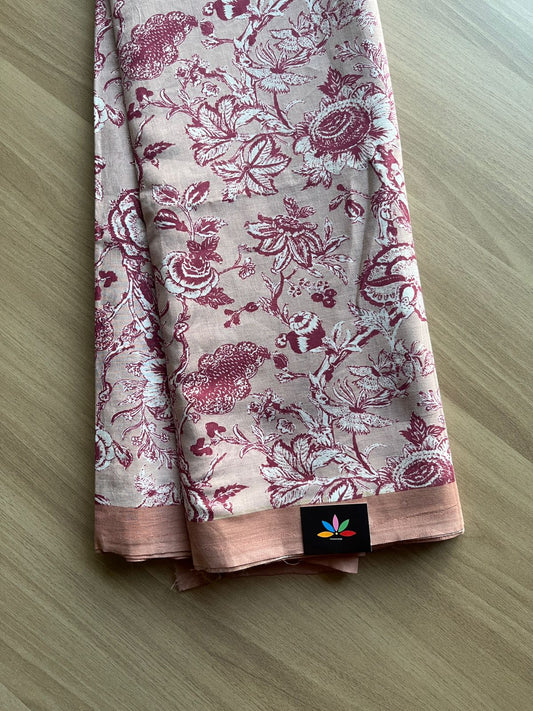Printed Fine Mul Cotton Saree-19035