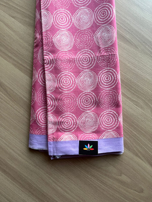 Printed Fine Mul Cotton Saree-19036