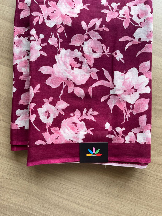 Printed Fine Mul Cotton Saree-19041