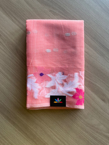 Woven Border Blended Kota Silk Saree-19104