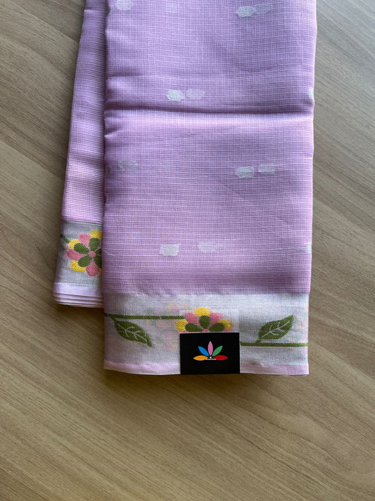 Woven Border Blended Kota Silk Saree-19107