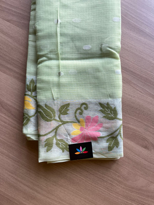 Woven Border Blended Kota Silk Saree-19114