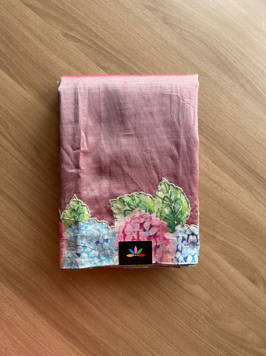 Patch Border Handloom Mangalagiri Silk Cotton Saree-19201