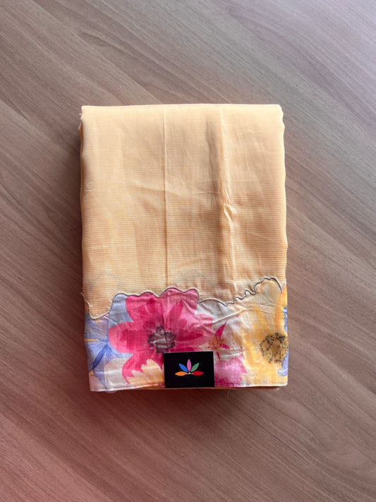 Patch Border Handloom Mangalagiri Silk Cotton Saree-19202