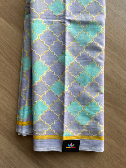 Designer Screen Printed Mul Cotton Saree-19279-19280