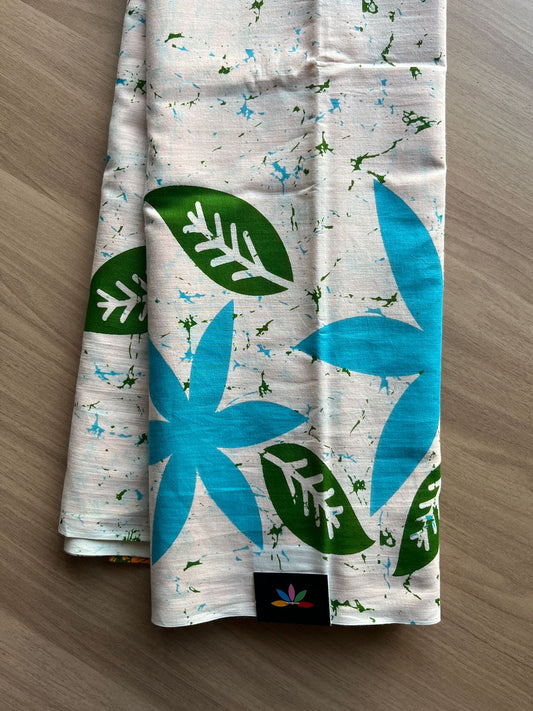 Partly Pallu Designer Screen Printed Mul Cotton Saree-19297-19298