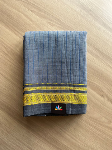 Handloom Mercerized Cotton Saree -19507