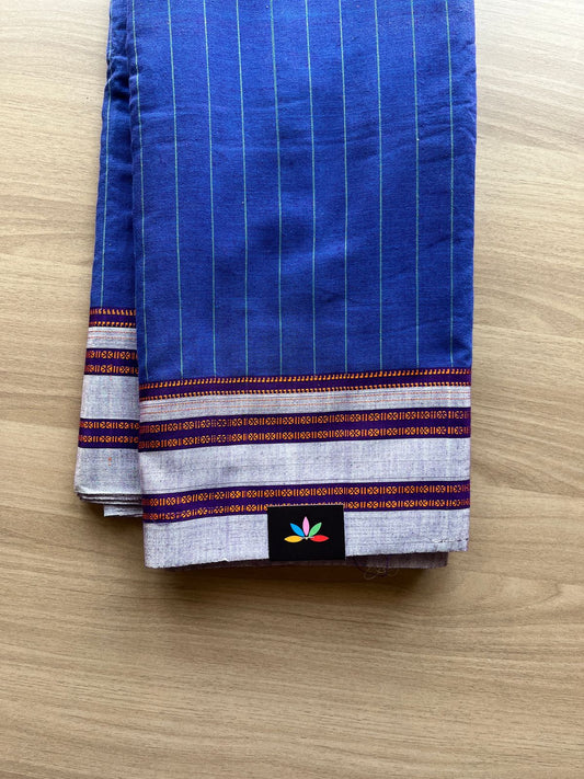 Handloom Mercerized Cotton Saree -19508