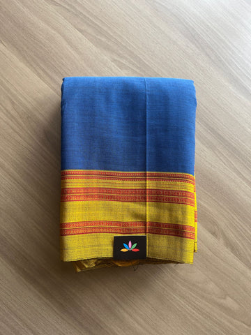 Handloom Mercerized Cotton Saree-19514