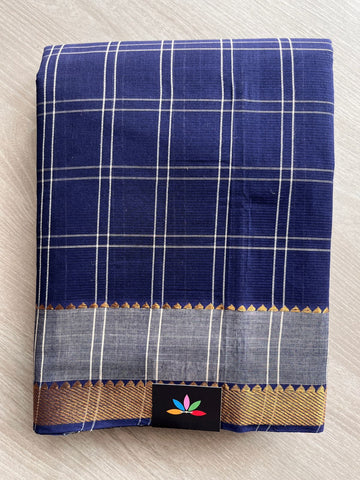 Zari Border Mangalagiri Cotton Saree-19615