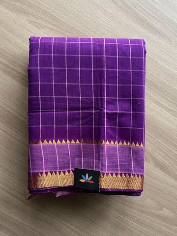 Zari Border Mangalagiri Cotton Saree-19617