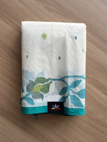 Handloom Fine Bengal Cotton Jamdani Saree-19634