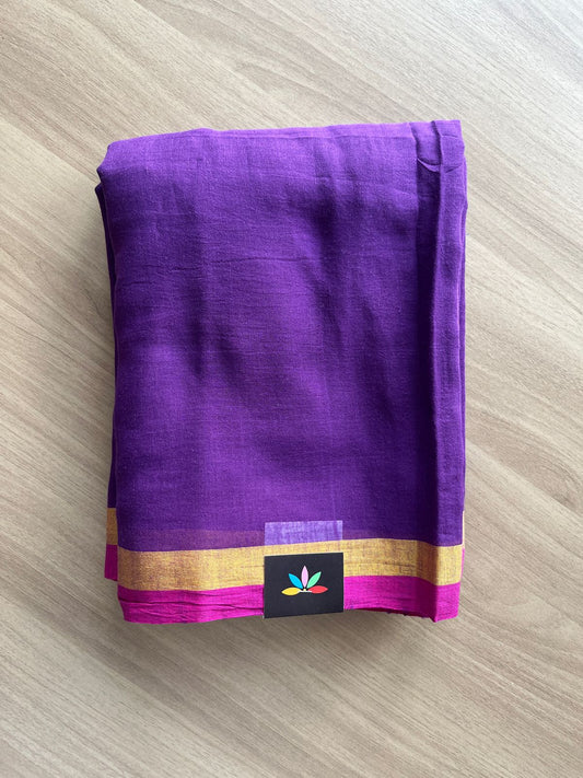 Plain Mul Cotton Saree-19686-19687