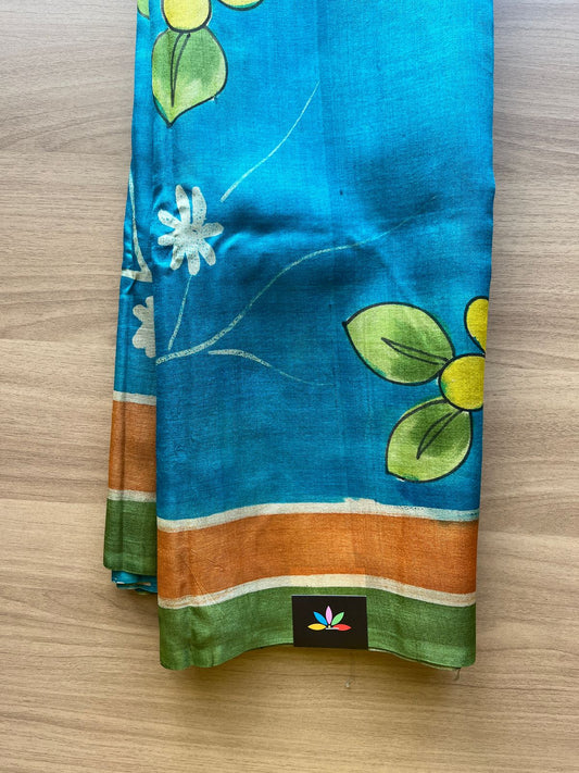 Hand painted Desi Tussar Silk Saree -19785