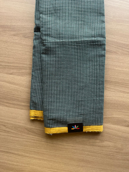 Simple Soft Cotton Checks Saree -19808