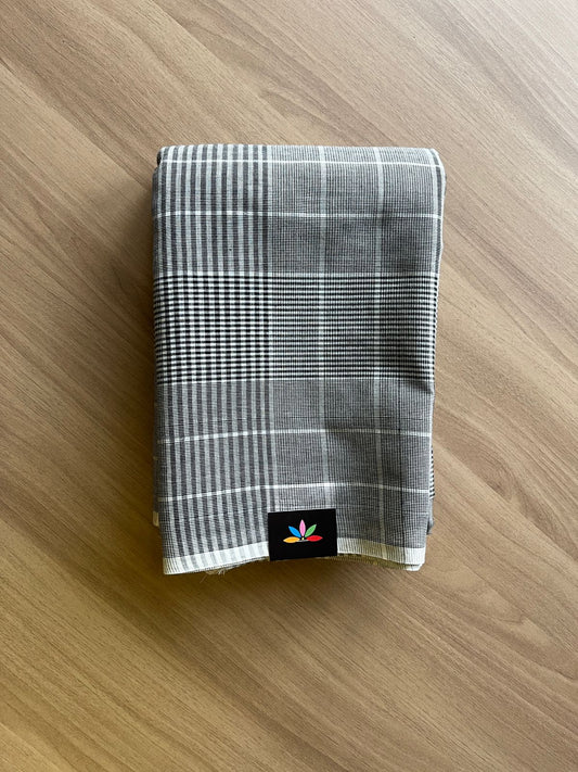 Simple Soft Cotton Checks Saree -19811