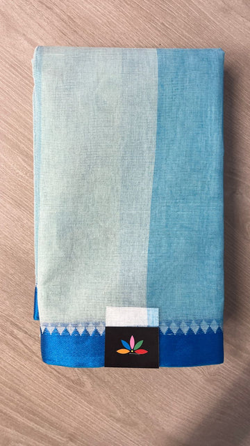 Simple Cotton Saree with Contrast Border (Without blouse) -25953