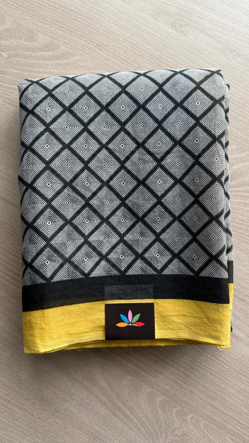 Printed Fine Mul Cotton Saree-25422