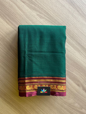 Annam Border Mercerized Cotton Saree - 20028