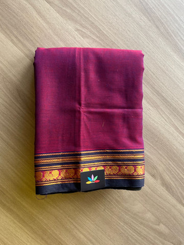 Annam Border Mercerized Cotton Saree - 20029