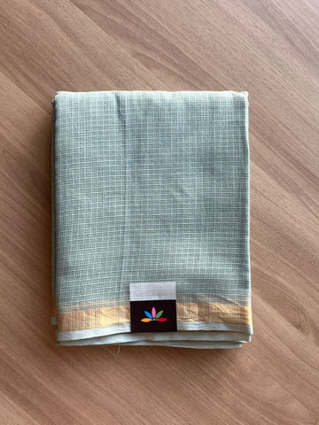 Zari Border Plain Kota Cotton Saree-20082